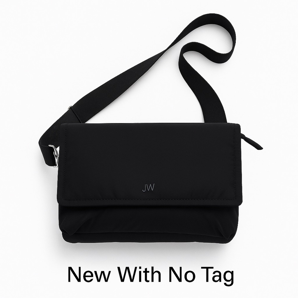 Jason Wu Black Puffer Nylon Crossbody Bag 2 Straps Mini Pouch NWOT